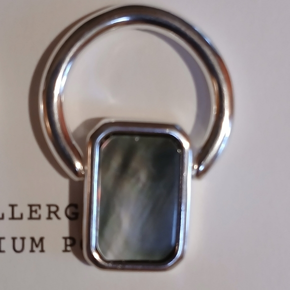 ❤️Madewell❤️Silver Inlaid Statement Door Knocker Earrings💥💥 - Picture 4 of 8